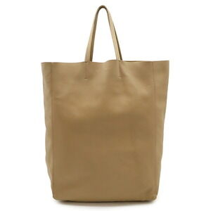 Celine Horizontal Cabas Tote Bag Shoulder Beige Leather
